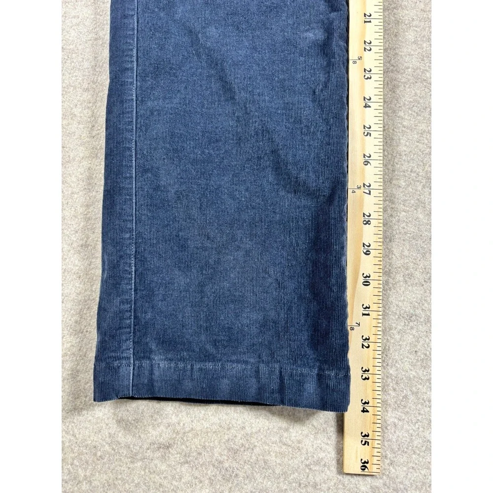 Banana Republic Kentfield Pant Mens 36x34 Navy Blue Corduroy Straight Trousers
